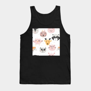 Woodland Animals Kids Print Tank Top